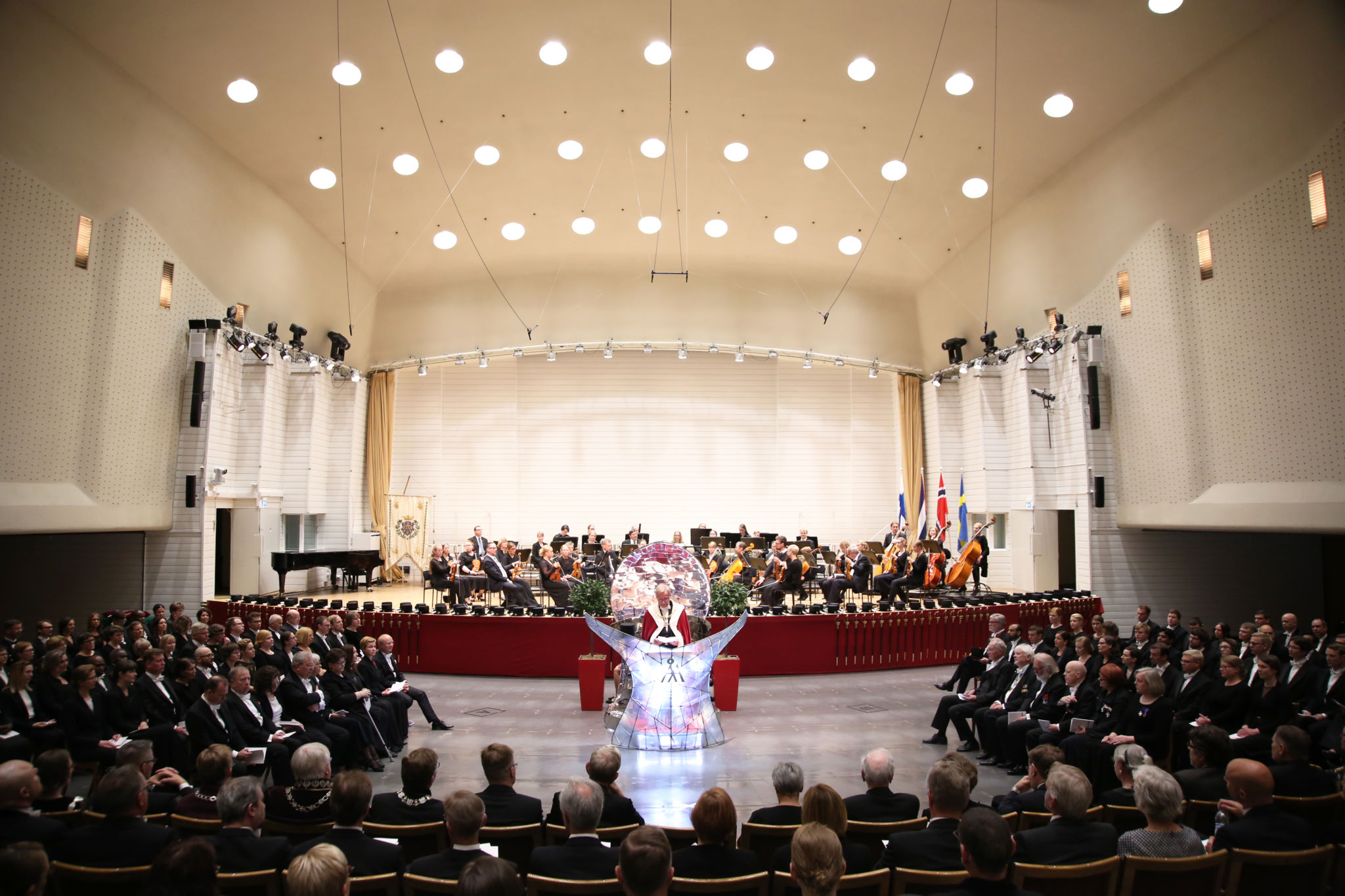 Åbo Akademi promotion 2018, rektorn Mikko Hupas tal.