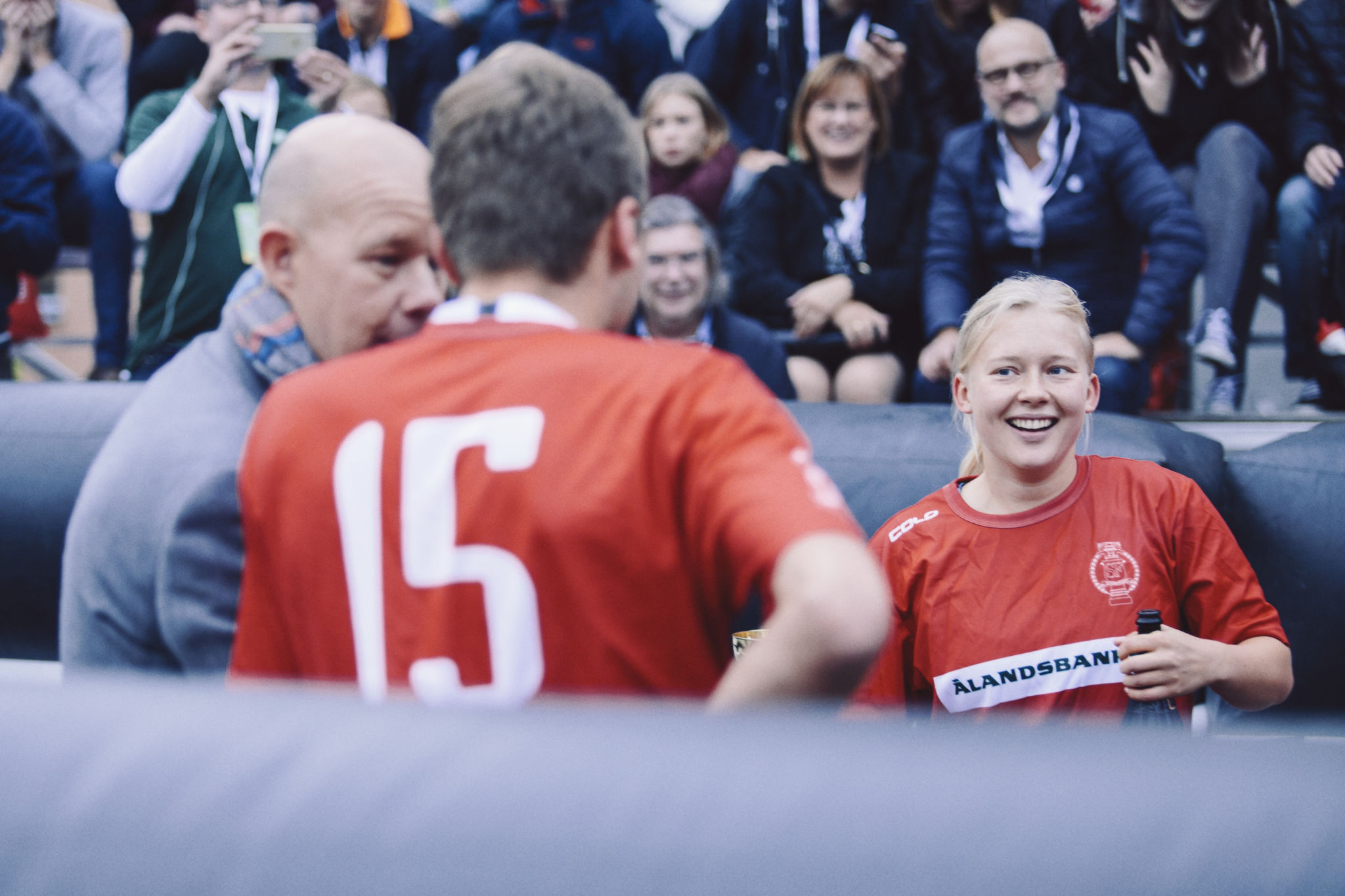 Spelande studerande på Streetfestival.