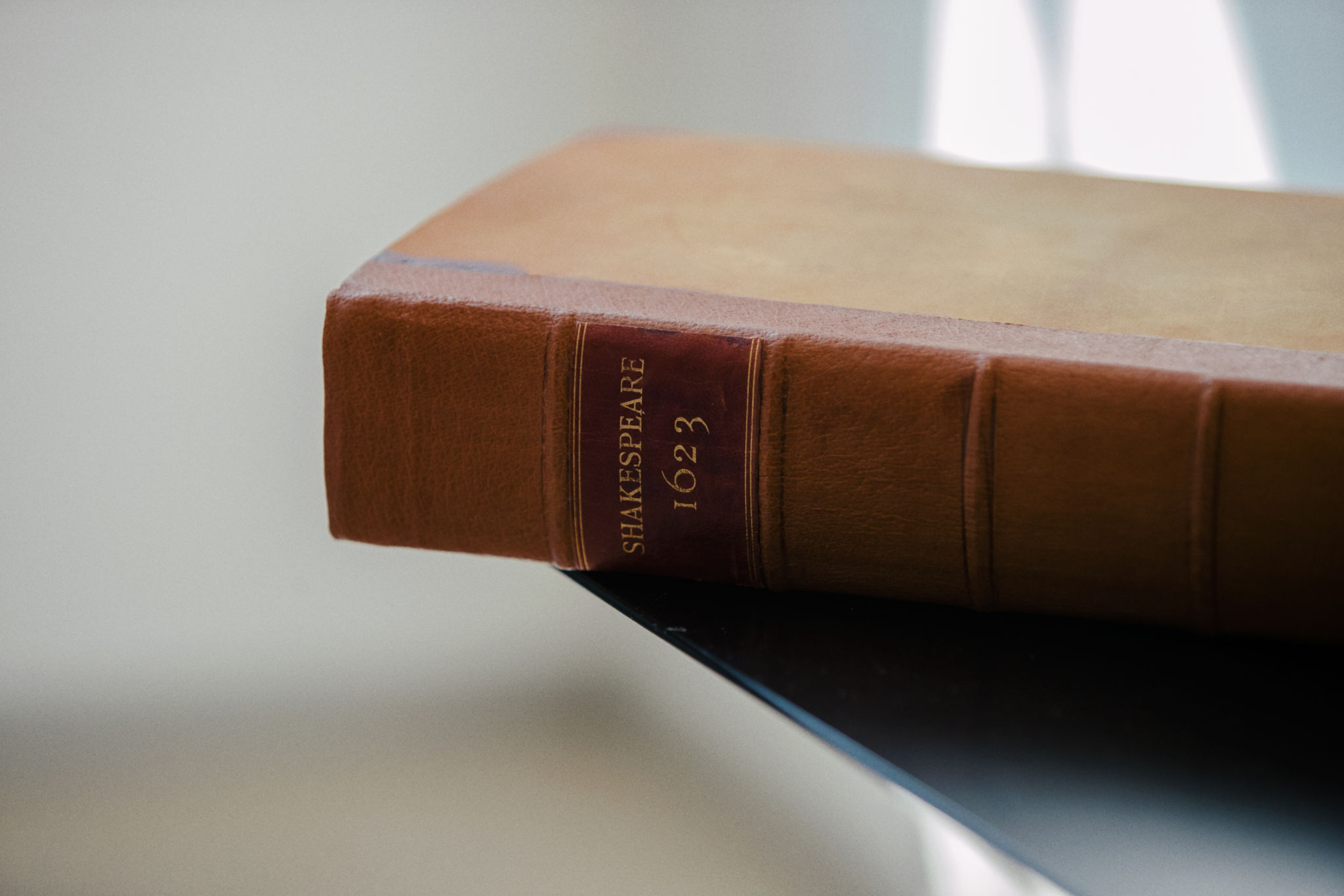 Gammal brun bok av Shakespeare