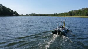 Forskningsbåten Åboat i Husöviken sommaren 2025