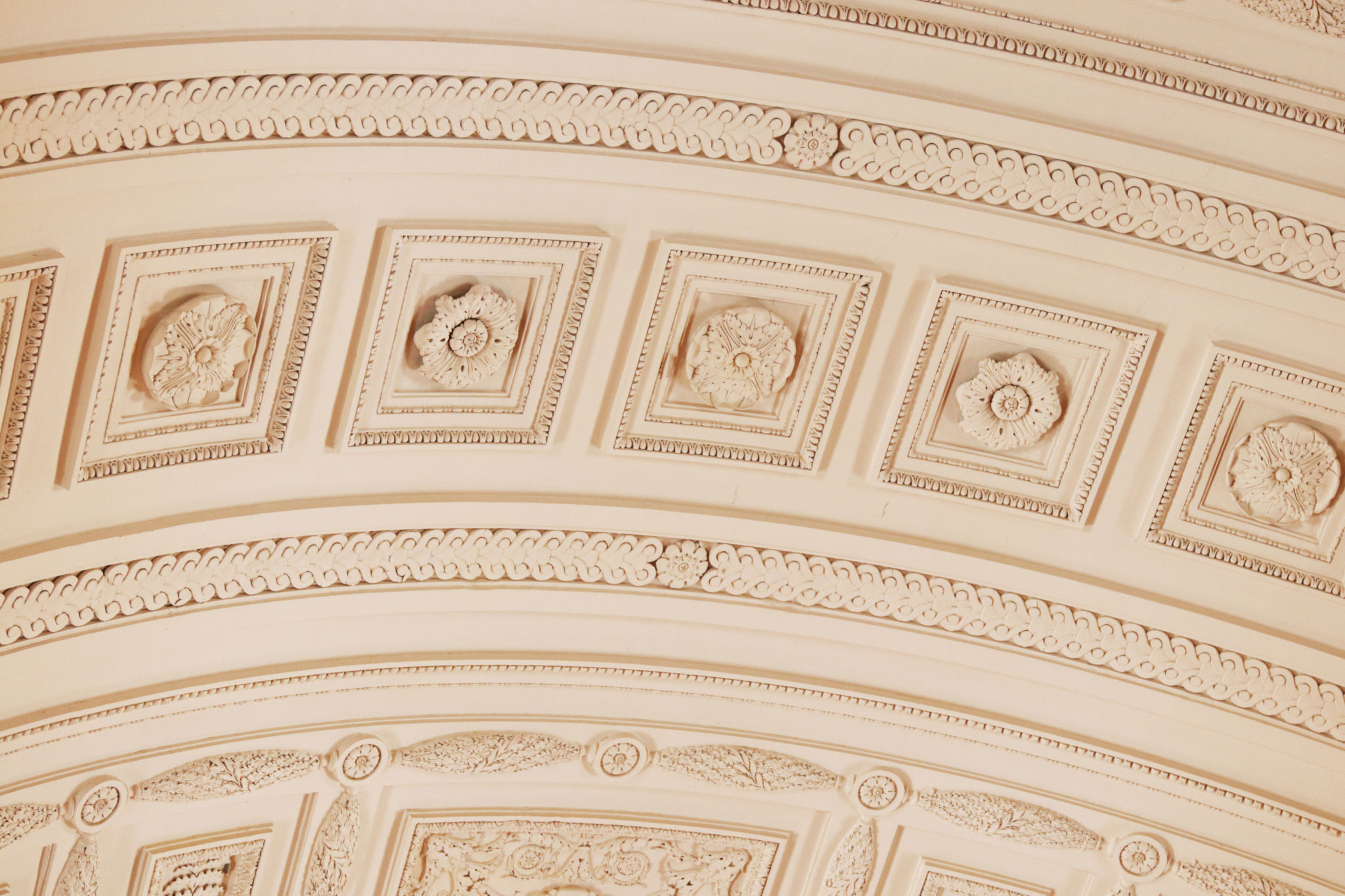 Ett vackert vitt innertak